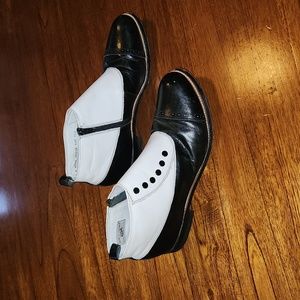 Stacy Adams Madison cap-toe spat Spectator 10/10.5